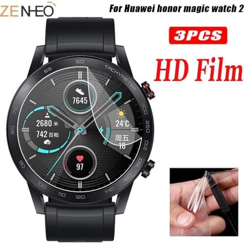 3pcs Ultra thin Screen HD protective films for Huawei Honor Magic Watch 2 42mm 46mm Smart watch Accessories