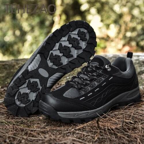 Spring Men Hiking Shoes Wear-Resistant Tough and Not Easy To Loose Non-Slip Lightweight and Fashionable Outdoor Casual Shoes