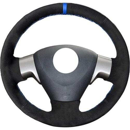 Alcantara Material Suede Car Steering Wheel Cover for Toyota Corolla 2006-2010 Matrix 2009 Auris 2007-2009 Car Stlying