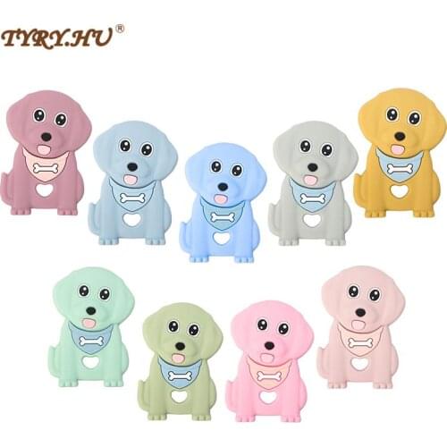 Silicone Teether Rodent Cartoon Animals 1pc Food Grade Silicone Pandents DIY Teething Toys For Teeth Tiny Rod Baby Teethers Gift