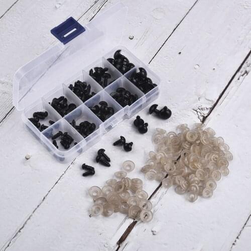 100Pcs DIY Doll Eyes 6-12mm Plastic Crafts Safety Eyes Amigurumi For Teddy Bear Soft Toy Animal Eyeball Doll DIY Accessories