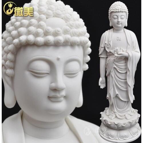 17 inch Amitabha Buddha Western Sam put Ephraim Buddha as Dehua ceramic Buddha worship