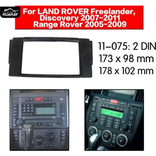 Car Radio stereo Fitting Kit installation adapter fascia for LAND ROVER Freelander Discovery 2007-2011 fascia Stereo Auto Frame