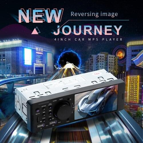 4.1 Inch TFT 1 Din Car Radio Audio Stereo TF USB FM Radio Bluetooth MP5 Player Can Be Connected To The Rear View Camera