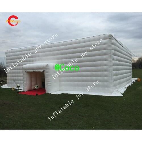 Free sea ship to port,20x10m custom white inflatable marquee tent, outdoor giant inflatable tent building for party