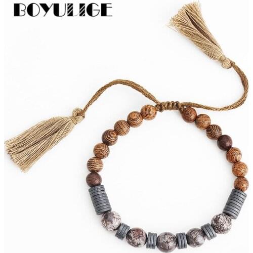 BOYULIGE Wooden Bracelets