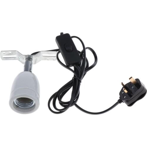 Reptile Lizards Turtle Tortoise Ceramic Holder Reptile Bulb Holder UK Plug