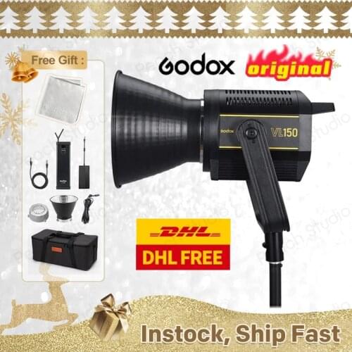 Godox VL150 LED Bowens Reflector Mount Video Light for photography studio Accessoires live video youtube tiktok pk jinbei