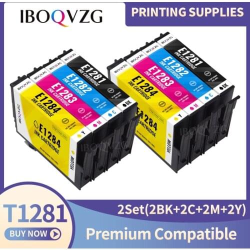 IBOQVZG For epson T1281 compatible ink cartridge For EPSON Stylus S22 SX125 SX130 SX230 SX235W SX420W SX425W SX430W Printers