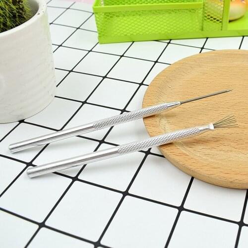 Punching Needle Pottery Sculpture Needles Arts Crafts Pottery Ceramics Tools 1 Pcs Polymer Clay Modeling 7 Needles