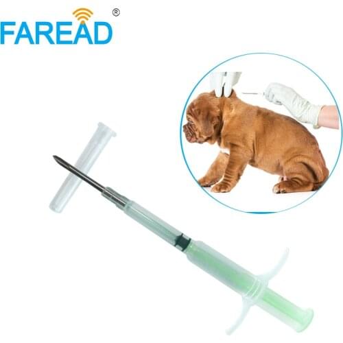 1.4x8mm/2.12x12mm dog micro chip veterinary pet microchip with syringe RFID FDX-B standard cattle identification