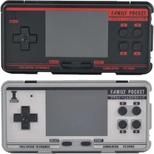 Family Pocket FC3000 V2 Classic Handheld Game Console 2G ROM Built in 4000 Games 10 Simulator Video Game Console Dropshipping