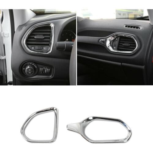 Dashboard Left & Right Air Conditioning Vent Ring Trim Cover For Jeep Renegade