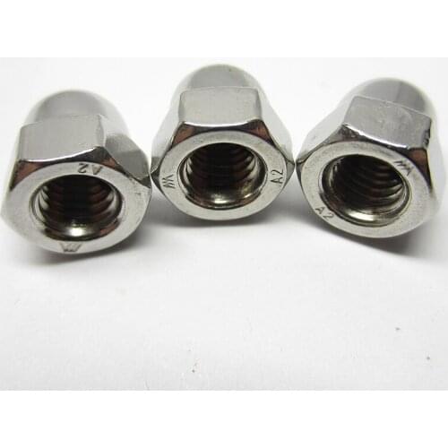 M3 M4 M5 M6 M8 M10 M12 M14 M16 304 Stainless Steel Cap Nuts In Acorn Nuts