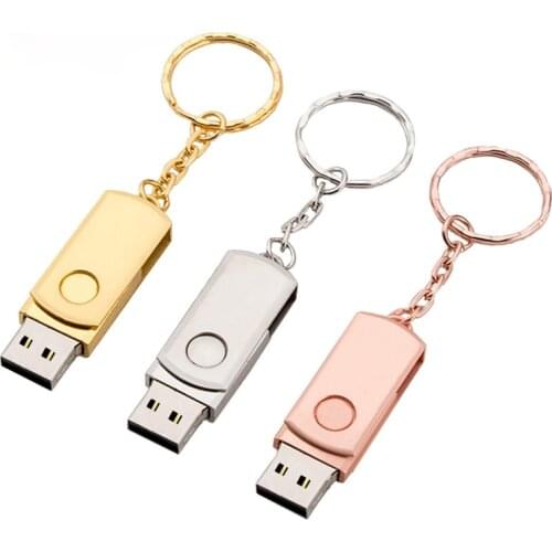 Metal Keychain USB 3.0 Pen Drive 4 GB 8 GB 16 GB USB Flash Drive 32 GB 64 GB 128GB Cle USB Flash Drive