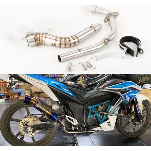 Motorcycle modification is suitable for Winner X 150 (RS150R) exhaust pipe connecting pipe RS150 front section