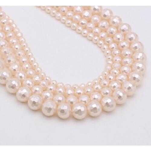New Style Fashion Section Shell Bead Pink Round Loose Beads For Jewelry Making DIY Necklace Bracelet Earrings Ring Accessory