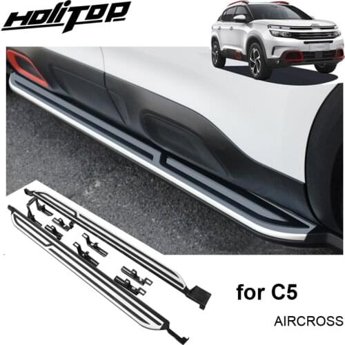 New arrival running board side steps side bar pedals for Citroen C5 AIRCROSS,thicken aluminum alloy,guarantee quality,load 300kg