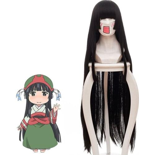 Little Dot in Fairy Forest Yukoji Ji-style Long Straight Hair Cos Anime Wig Cosplay Game Perform Kawaii Female Long Hair Wig