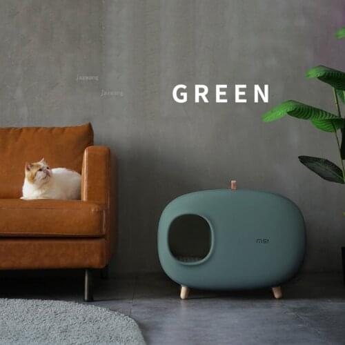 Semi-enclosed Cat Cleaning Litter Box Anti-splash Cats Toilet Deodorant Kitten Training Bedpans Odor-resistant Sandbox Supplies