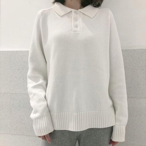 UNUTH Girls Loose Knitted Pullovers 2021 Spring-Autumn Fashion Ladies Elegant White Sweaters Vintage Women Sweet Knitwear Chic