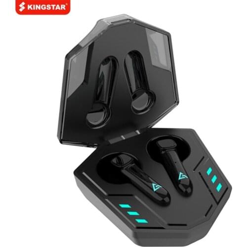 KINGSTAR TWS Gaming Earbuds Wireless Bluetooth Earphones 65ms Low Latency Headphone with Microphones Stereo Bass Sound Headsets
