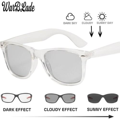 WBL New Driving Mens Photochromic Polarized Sunglasses Vintage Eyewear For Men Women Coating Points UV400 Male Sun Glasses