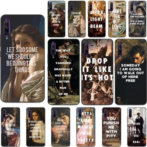 YNDFCNB Classical art quotes Phone Case for Huawei Y5 II Y6 II Y5 Y6 Y7 Prime Y7Plus Y9 2018 2019
