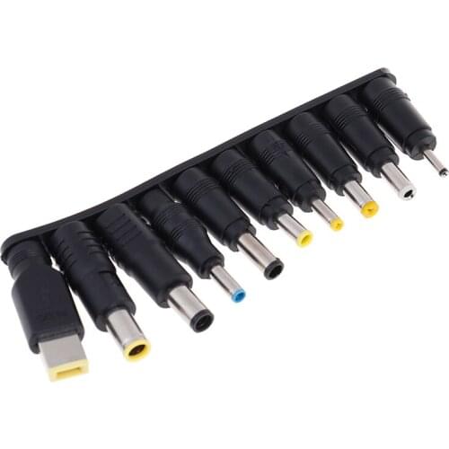 10pcs/set Universal AC DC Power Adapter Plug Charger Tips For PC Notebook Laptop Computer Cables Connectors hot sale