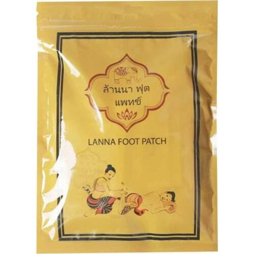 10Pcs Thailand Lanna Lanna Sleeping Foot Patches Dehumidifying Foot Patches Warming Cold, Eliminating Turbidity, Health