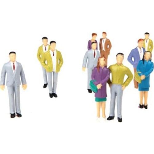 20pcs G Scale 1:25 Mix Painted Model People Train Park Street Passenger Figures