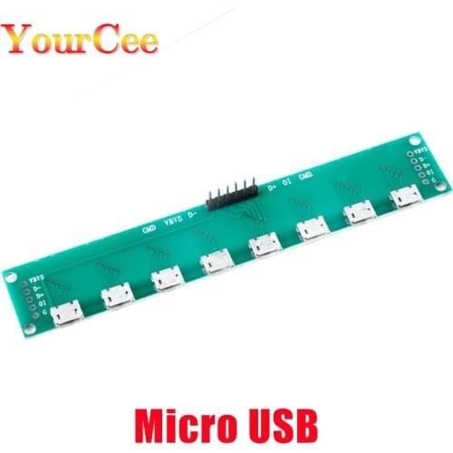 5P Micro USB Female Head A Connector 2.54mm PCB Converter Adapter Breakout USB data cable female test inspection extension board