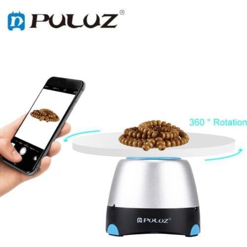 PULUZ Photography Accessories Gimbals 360 Degree Electrical Panoramic Rotating Tray with Bluetooth Remote for Phone DSLR Cameras