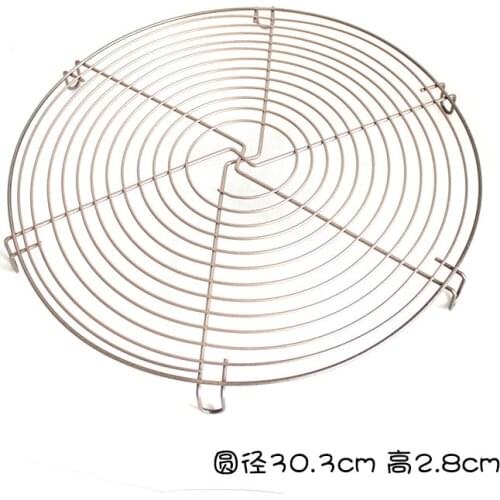 Nonstick Cake Cooling Rack Round Baking Stainless Steel Wire Cooling Grid Cookies Biscuits Bread Tray Bakeware Tools Metal