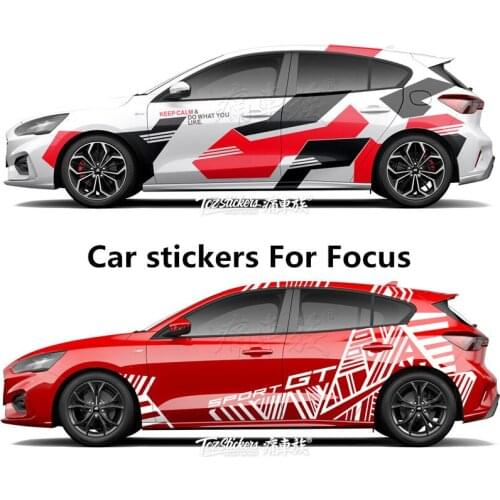 Car stickers For Ford 2019 new Focus body color stickers personalized decoration modified Focus car stickers film exterior