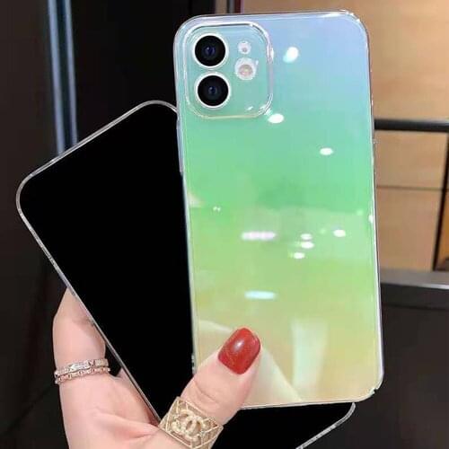 For iPhone 7 6 6S 8 Plus Case Colorful Gradient Silicone Soft Cover For iPhone 11 12 Pro X XR XS Max Shockproof Phone Case