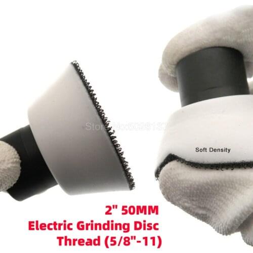 1Pcs 2 Inch 50MM White 5/8-11 Car Polishing Discs Felt Wheel Fine Sponge Polish Pad Grinding Abrasive Disc Buffer Foam Plate