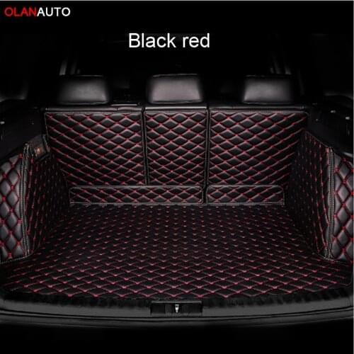 For Hyundai Santa Fe 2018 2017 2016 2015 2014 2013 (7 Seats) Car Trunk Mats Back Rear Side Trunt Carpet Auto Parts Styling Rugs