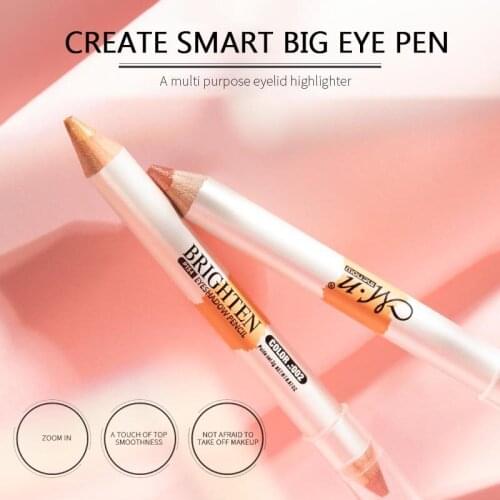 MENOW Concealer Pen Wooden Handle Shiny Eyeliner Pencil Waterproof Contour Beige Brighten Skin Pen Natural Eye Makeup TSLM2