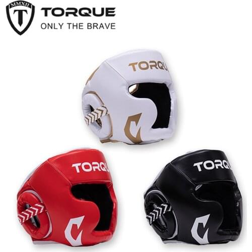 TORQUE Boxing Head Guard Helmet for Kids PU Equipment Muay Thai Guantes De Boxeo Free Fight MMA Sanda Training Taekwondo