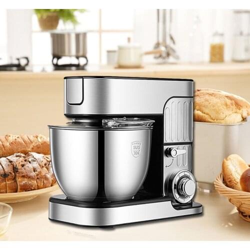 7L stainless steel cover 6-speed Kitchen chef Electric Food Stand Mixer Egg Whisk Dough Cream Blender juicer meat grinder mincer