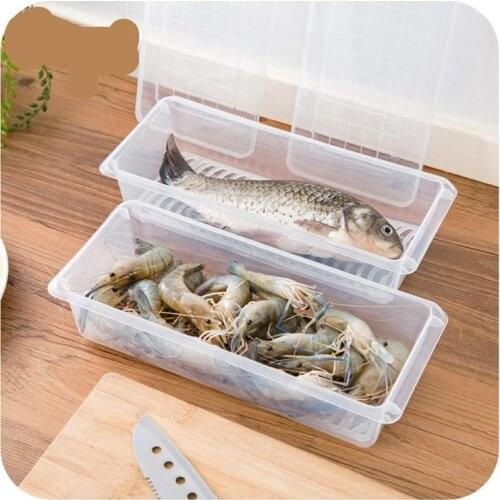 Kitchen Refriger Draining Preservation Box Foldable Drain Basket Water Filter Strainer Fruit Vegetable Washing Container Kitchen