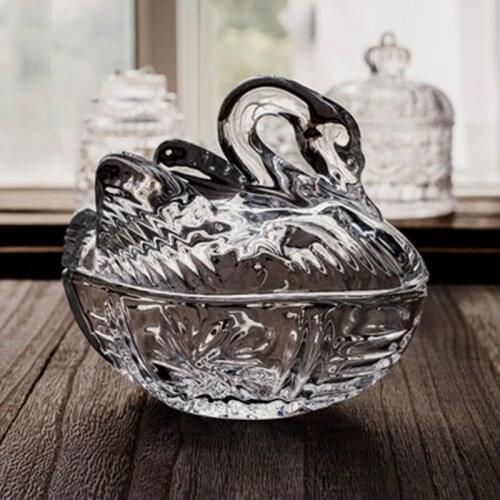 Swan Storage Box Crystal Epoxy Resin Mold Makeup Jewelry Container Fruit Snacks Holder Case Silicone Mould DIY Crafts Decoration