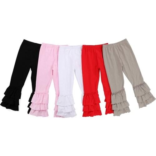 2018 Kaiya Angel Hot Kid Girl Leggings Girls Fall Winter Pants Children Pant Girl Cotton Long Ruffle Kid Toddlers Warm Leggings