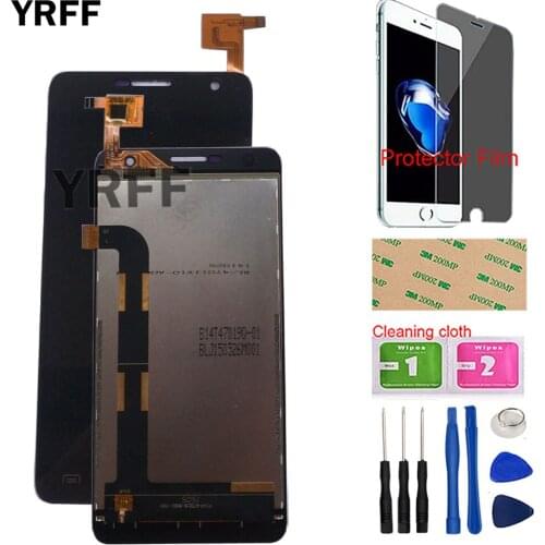 LCD Display Touch Screen For Doogee DG750 LCD Display Touch Sensor Complete Assembly Mobile Front Glass Tools Protector Film