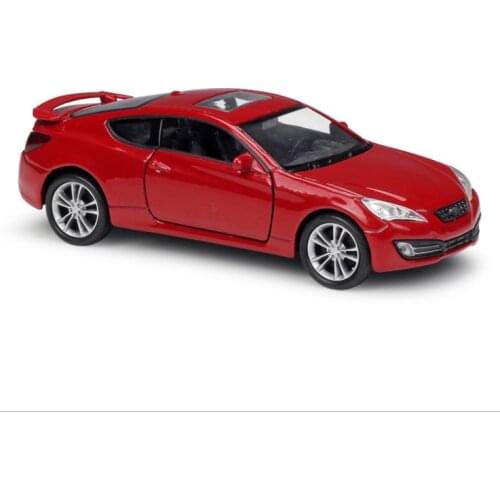 Welly1:36 2009 Genesis Coupe alloy car model childrens birthday new year Christmas gift red car