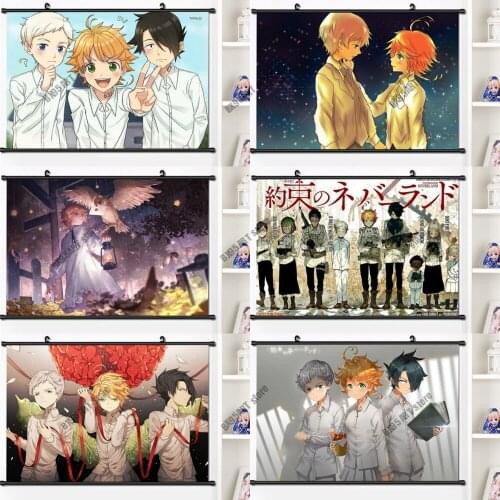 Anime The Promised Neverland 5D Diamond Painting Cross Stitch Kits Full Drill Embroidery Diamond Mosaic Home Decoration