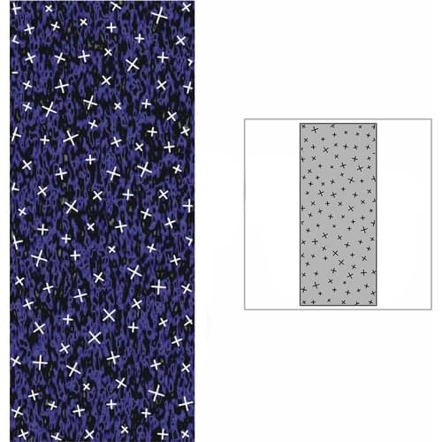 New Slim Spotted Little Cross Background Plate Craft Embossing Mold 2021 Metal Cutting Dies for Scrapbooking Album Card Making