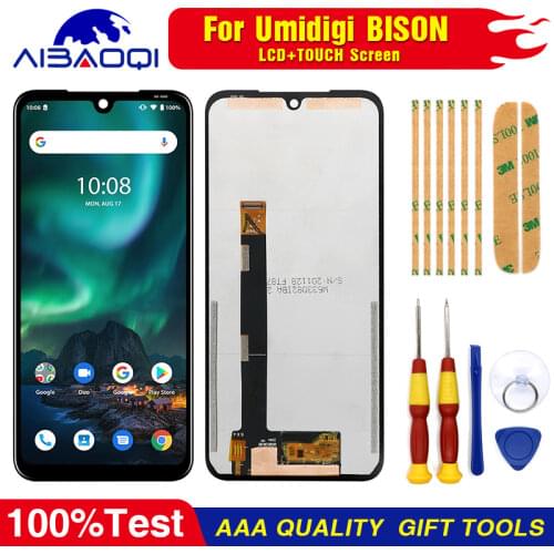 New Original 6.3 Inch Touch Screen + 2340X1080 LCD Display For Umidigi Bison Android 10 Phone