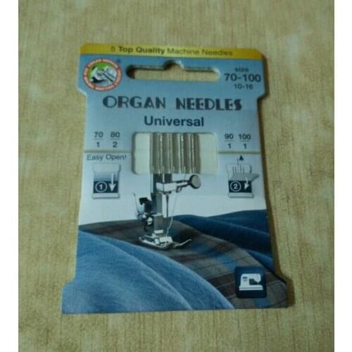 ORGAN DOMESTIC SEWING MACHINE NEEDLES 130/705H EMBROIDERY MIX SIZE UNIVERSAL For General Fabrics (1PACK =5PCS)